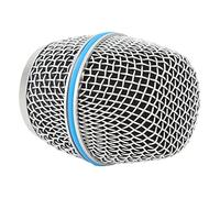 Microphone Ball Head Mesh Grill Replacement Stainless Steel Grille, Inner Foam Filter for Beta87A, Clear Sound Quality, 31.5mm Diameter, 58mm Height, Ideal Replacement Part
