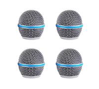 Microphone Ball Head Replacement, Microphone Pop Filter Steel Mesh Mic Grille Heads, Grille Mic Ball Replacement Cover With Inner Foam, Fits for Beta 58a Replacement Microphone