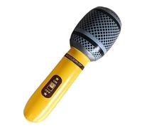 Microphone Balloons - Music Props Decor, Light Party Inflatable With Bright Edition Colors | Assorted Colors Fun Play Favors, Inflatable Musical Instrument, Lightweight Karaoke Prop, Singing Activity