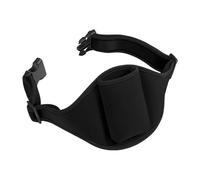 Microphone Belt, Neoprene Sports Waist Bag with Storage, Fitness Trainer Microphone Holder, Mobile Phone Belt Bag for Yoga, Dance, Training, Stage, Theatre, Speaker Belt, black, see description, See