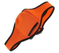 Microphone Belt Pouch Adjustable Waistband Holder for Theatre Performers | Polyester Build, Indoor and Outdoor Use, Orange Finish, Convenient Access for Fitness Instructors and Events