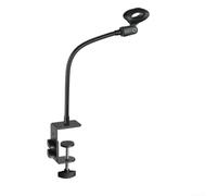 Microphone Boom Arm Adjustable Mic Stand with Strong Desk Clamp for Home Studio Voice Over ASMR Video Recording Flexible Positioning 360 Degree Rotation ABS Construction Black Finish(28-40mm dia mic)