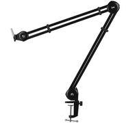 Microphone Boom Arm, Spring-Free Cantilever Bracket, Multi-Functional Microphone Desktop Live Broadcast Bracket, Very Suitable for Anchors/Recordings/Radio Stations/Broadcasting Studios