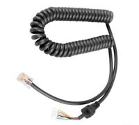 Microphone Cable Replacement for Yaesu FT-7800 FT-8800 FT-8900 FT-1807 Radios Flexible Coil 40cm-150cm Stretchable Communication Cable for MH-48 MH-42 MH-36