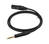 Microphone Cable, XLR Cables Professional Balanced Signal OFC Core 6.35mm to XLR Cable 1/4 Inch to XLR Male Cable for Microphone Speaker Stage (1.8m/5.9ft)