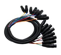 Microphone Cables, 8 Channel Xlr Snake, 8 Channel Xlr Snake Cable, High-fidelity Stage Audio Wire, Male To Female, 3.28ft