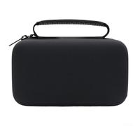 Microphone Carrying Case with Shock-Absorbing Detachable Base and Soft Fleece Lining, Portable EVA Storage Bag for Razer Seiren V3, Protective Travel Organizer with Handle and Cable Pouch, Black