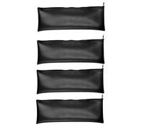 Microphone Case - 4 x PU Leather Microphone Pouch - Shockproof Protective Case with Zipper and Drawstring - Dustproof Design for Podcast Travel DJ Studio