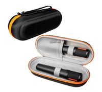 Microphone Case for JBL-PartyBox-Encore 2, Shockproof Dual Compartment Travel Storage with Portable Handle for Wireless Mics(Black)