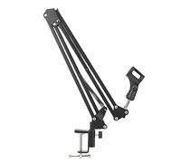 Microphone Clip, Adjustable Holder Desktop Mounting Clip, Mount Stand standard for standard-sized handheld microphones for singers stage studio students