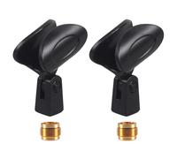 Microphone Clip Holder for Sennheiser Wireless Handheld Transmitters, Microphone Clamp Mount Black,2 Pack