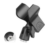 Microphone Clip Holder with 3/8 5/8 1/4 Inch Ports for Studio Metal Microphone Clip