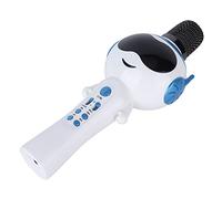 Microphone, Colored Lights Children's Mic Wireless Microphones Sound Mode with Sound Mode Intelligent Function Blue for Home for Outdoor