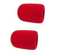 Microphone Cover for JBL PartyBox Encore2 Wireless Mic and for JBL PartyBox Encore Wireless Mic,Handheld Microphone Foam Cover Windproof Washable Sponge, 2*red, Washable