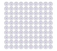 Microphone Covers Disposable 100Pcs Dust Proof Sweat Resistant Noise Reducing Mic Caps with Excellent Elasticity for Recording Studios Schools Events Non Woven Fabric Black (White red dots)