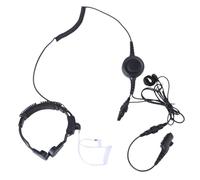 Microphone Earpiece Earphone with Big Button For PD780 PD782 Radio Comfortable Earbud