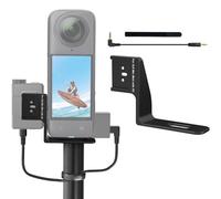 Microphone Expansion for Insta360 X5 Cold Shoe Mount for DJI Mic Mini Receiver Audio Mic Mount Adapter for Insta360 X5 Accessories with Audio Cable