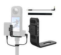 Microphone Expansion for Insta360 X5 Invisible Mic Cold Shoe Mount for DJI Mic 2 Receiver Audio Holder Bracket Adapter with Audio Cable for Insta 360 X5 Action Camera Accessories