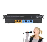 Microphone Feedback Eliminator, Acoustic Gain Increase 5-14dB, 6.35/XLR Interface, Anti-Howling Feedback Frequency Shifter