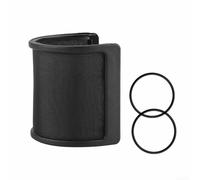 Microphone Filter for Pro Studio Recordings, Compatibility, Optimal Sound Reduction, Easy and Quick Assembly (Silver/Black) (Black)