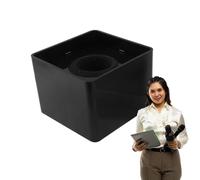 Microphone Flag Station Logo, Interviews Logo,Interviews ABS Studio Microphone Holder - Studio Interviews Holder ABS Logo Station for Business Meeting, News Reporter, Host