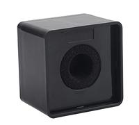 Microphone Flag Station, Portable Square Cube Shaped Interview Microphone Stands Mic Flag Microphone Accessories for Interview Meeting, 41mm