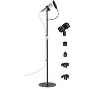 Microphone Floor Stand,Detachable Height 32" to 63" Mic Stand for Blue Yeti HyperX QuadCast SM58 Samson Q2U Fifine K669B Pyle Microphones,for Stage, Studios, Kids, Singing,Performance