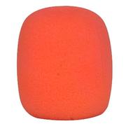 Microphone Foam Cover, 10 Pack Thick Washable Sponge Foam Microphone Windshield Replacement Multicolor DJ Stage(Orange)