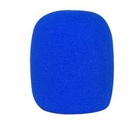 Microphone Foam Cover, 10 Pack Thick Washable Sponge Foam Microphone Windshield Replacement Multicolor DJ Stage(Blau)