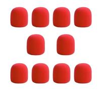 Microphone Foam Cover, Microphone Windshield Sponge Cover 10 Pack Multicolor 70x60x10mm(Red)