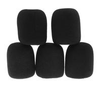 Microphone Foam Covers, Foam Microphone Cover 5 Pcs Multicolor 70x62x35mm(Black 5 Pcs)