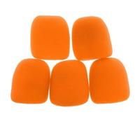 Microphone Foam Covers, Foam Microphone Cover 5 Pcs Multicolor 70x62x35mm(Orange 5 Pcs)