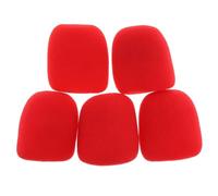 Microphone Foam Covers, Foam Microphone Cover 5 Pcs Multicolor 70x62x35mm(Red 5 Pcs)