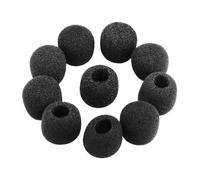 Microphone Foam Covers, Microphone Covers Foam Windscreen Protector For Headset Black Multiple Sizes 10 pcs(25X20X6MM)