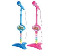Microphone for Kids: Flashing Music Microphone Stand, Cartoon Singing Toy, Adjustable Sound Machine, Fun Party Accessory | for Singing for