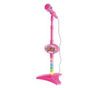 Microphone For Kids - Kids Microphone And Stand | Karaoke Machines For Kids | Adjustable Karaoke Machine With Light | Kids Microphones For Singing | Microphone Musical Toys For 3 Years Old Kids