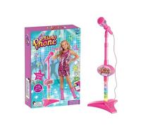 Microphone For Kids - Kids Microphone And Stand | Toy Microphone With Adjustable Stand | Karaoke Machine Microphone Musical Toys With Flashing Stage Lights For 3 Years Old Boys Or Girls