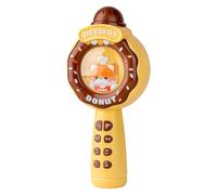 Microphone for Kids, Sing Toys, Portable Wireless Cute Design Karaoke Fun Recording Feature Compact Size, Microphone Toy for Entertainment, 3.94x2.91x8.66inches