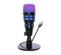 Microphone for Pc, 3.54x1.97x6.69in Noise Cancellation Condenser Microphone, Game USB Micro-phone, USB Headphones Accessories for Recording Studio Headset Music Podcast Streaming Home Use