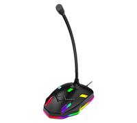 Microphone for PC,Condenser PC Mic - Desktop Computer Mic, Plug & Play, Noise-Canceling Technology, 360 Degree Adjustable Gooseneck Design