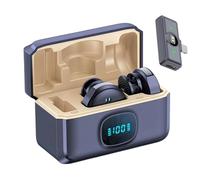 Microphone for Phone - Small Wireless for Recording | ABS with Noise Cancelling Lapel Clip Design, Portable Audio Speaker for Social Media Filming Interviews Streaming Blogging Content Creation