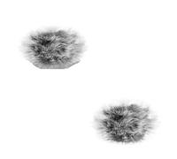 Microphone Fur Cover 2 Pcs Furry Windscreen Mic Wind Cover Muff, Windbuster, Windjammer, Fluff Windshield