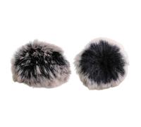Microphone Fur Cover 2Pcs Professional Windproof Noises Reduction Digital Recorders Microphone Cover for Accessory