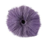 Microphone Fur Cover 3 Pcs Universal Lavalier Microphone Furry Windscreen Fur Windshield Wind Muff Soft Lapel Mic 5mm(Violet)