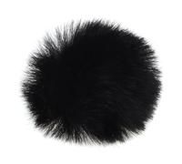 Microphone Fur Cover 3 Piece Clip-on Lavalier Microphone Windscreen Wind Muff Outdoor Furry Lapel Mic Mini Cover Fur Windshield(3Pcs Black)