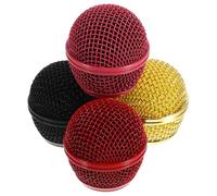 Microphone Grill Replacement 4pcs Iron Mesh Head Accessories