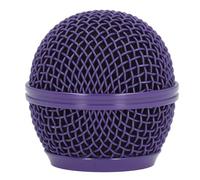 Microphone Head Replace, Stainless Steel Mesh Microphone Grille for SM58S SM58LC BETA58 BETA58A SA M30 SV100 UT2 PGX24 SLX4, Built in Foam Windscreen (Purple)