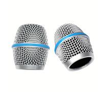 Microphone Head Replace, Steel Mesh Mic Grille Heads, Grille Mic Ball Replacement with Inner Foam, Fits for Beta 87A (Beta 87A, 1pcs)