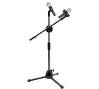 Microphone Holder - Microphone Clip - Portable Micropho.ne Stand - Adjustable Metal Tripod Stand 80cm Clip, Foldable Durable | for Recording Karaoke Instruments Stage