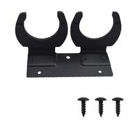 Microphone Holder, Wireless Microphone Wall Mount Stand Mic Clip Holder with Screws, Black